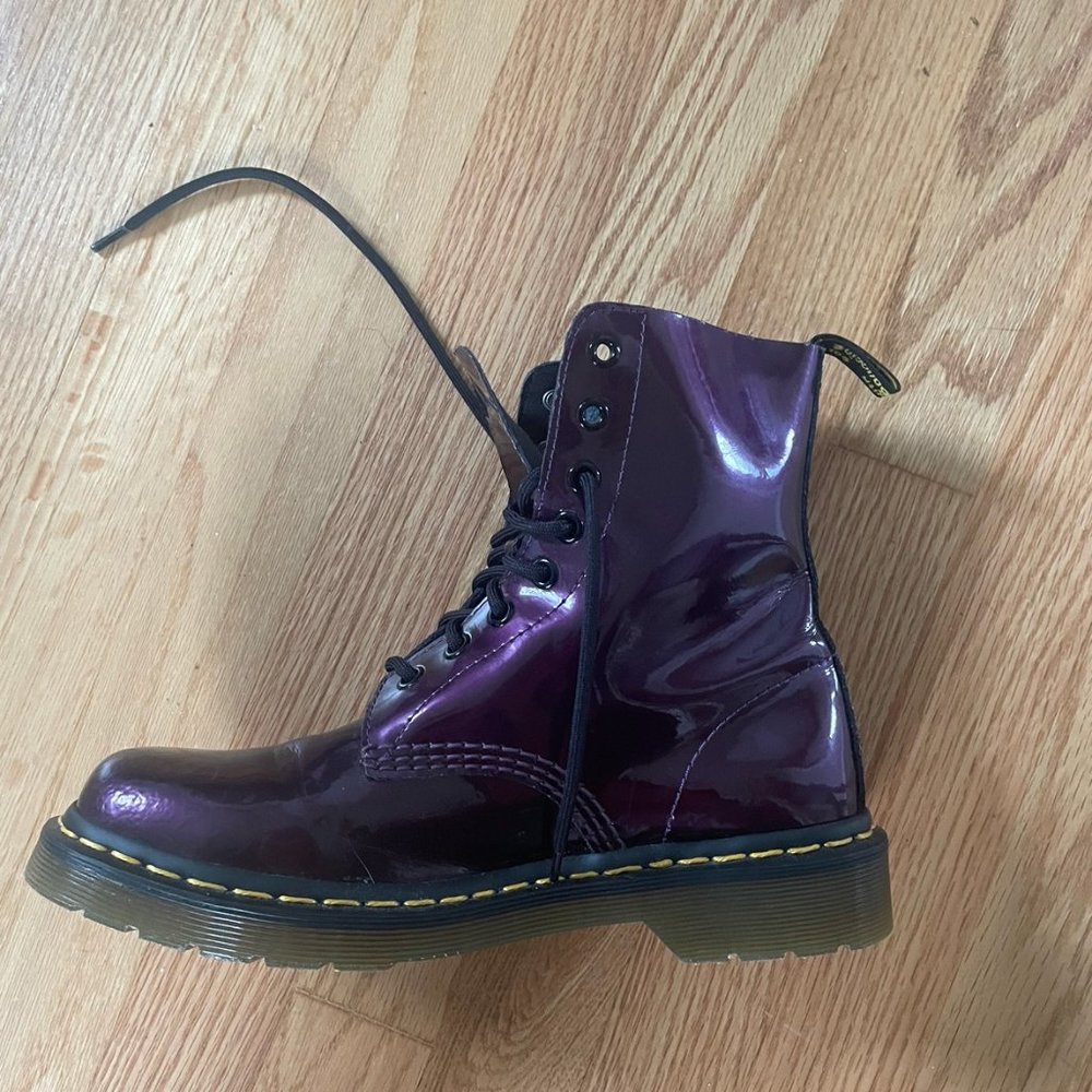 Purple Dr. Martens Pascal Boots